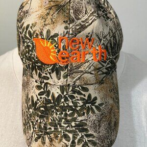 New Earth Leaf Camo Adult Hook&Loop-Adjustable Hat Cap